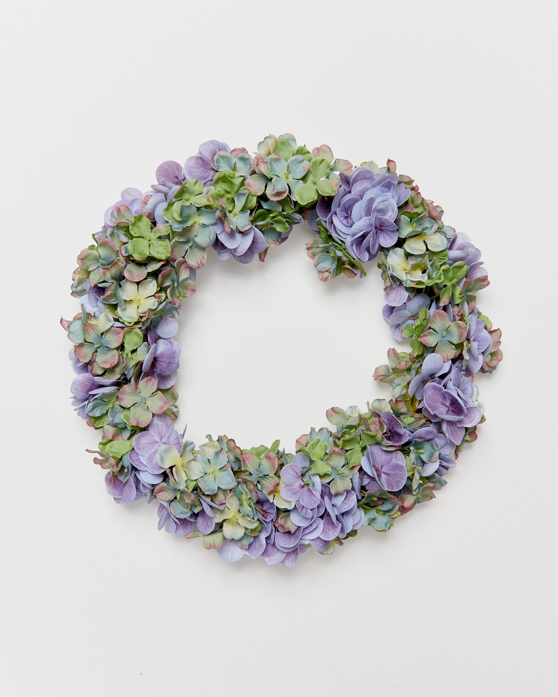 Wreath - Hydrangea blue/purple/green