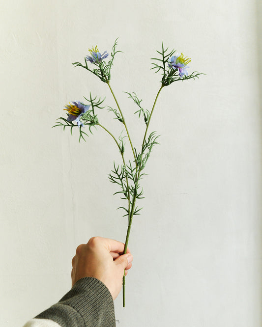 Black Seed Grass - Blue Purple – held in hand